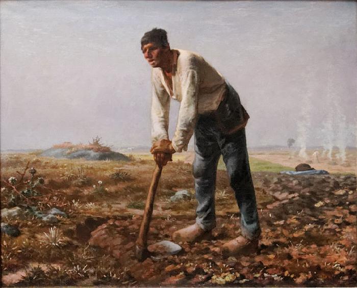 Jean Francois Millet The Man with the Hoe oil painting image